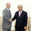 Thủ tướng Nguyễn Xuân Phúc tiếp ông Mike Spanos, Giám đốc điều hành Công ty PepsiCo khu vực châu Á, Trung Đông và Bắc Phi. (Ảnh: Thống Nhất/TTXVN)