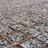 Hình ảnh những "cánh đồng cá" phơi khô ở tại Quảng Trị