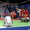 Robot Việt Nam thể hiện tính năng cơ động. (Ảnh: Việt Hùng/Vietnam+)