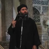 Thủ lĩnh Abu Bakr al-Baghdadi thuyết giáo tại một nhà thờ Hồi giáo ở thành phố Mosul, Iraq. (Nguồn: AFP/TTXVN)