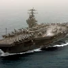 Tàu sân bay USS Theodore Roosevelt của Hải quân Mỹ. (Nguồn: AFP/TTXVN)