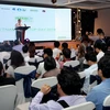 Bí thư Thành ủy Thành phố Hồ Chí Minh Nguyễn Thiện Nhân phát biểu trước giới khởi nghiệp tại Vietnam Startup Day 2018. (Ảnh: Tiến Lực/TTXVN)