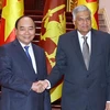 Thủ tướng Nguyễn Xuân Phúc tiếp Thủ tướng Sri Lanka Ranil Wickremesinghe. (Ảnh: Thống Nhất/TTXVN)