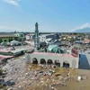 Một nhà thờ Hồi giáo bị sóng thần cuốn đổ sau trận động đất-sóng thần ở Tây Palu, đảo Sulawesi, Indonesia. (Nguồn Reuters)