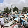 Hiện trường vụ đánh bom bên ngoài trụ sở chính quyền ở Mogadishu, Somalia ngày 10/9. (Ảnh minh họa: AFP/ TTXVN)