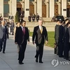 Bộ trưởng Quốc phòng Mỹ James Mattis và Bộ trưởng Hàn Quốc Jeong Kyeong-doo. (Nguồn: Yonhap)