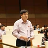 Đại biểu Quốc hội tỉnh Lào Cai Sần Sín Sỉnh phát biểu. (Ảnh: Phương Hoa/TTXVN)