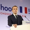 Tổng thống Pháp Emmanuel Macron phát biểu tại một sự kiện ở Pont-a-Mousson, đông bắc nước Pháp ngày 5/11. (Ảnh: AFP/TTXVN)