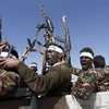 Các tay súng Houthi tại Sanaa, Yemen ngày 3/1/2017. (Ảnh: AFP/ TTXVN)