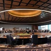 Toàn cảnh một phiên họp tại Hội nghị Cấp cao APEC ở Port Moresby, Papua New Guinea, ngày 18/11/2018. (Ảnh: AFP/ TTXVN)