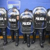 Cảnh sát được triển khai tại Buenos Aires, Argentina ngày 8/11/2018. (Ảnh: AFP/ TTXVN)