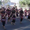 Lễ hội đường phố - Festival văn hóa Cồng chiêng Tây Nguyên 2018 tại Gia Lai. (Ảnh: Hoài Nam/TTXVN)
