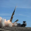 Tên lửa Sayad thuộc hệ thống Talash của Iran được phóng thử trong một cuộc diễn tập phòng không tại một địa điểm bí mật ngày 5/11. (Ảnh: AFP/ TTXVN)