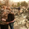Nhiều ngôi nhà bị thiêu rụi trong vụ cháy rừng tại Paradise, California, Mỹ. (Ảnh: AFP/TTXVN phát)