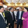 Chủ tịch Quốc hội Nguyễn Thị Kim Ngân và các đại biểu dự Kỳ họp. (Ảnh: Trọng Đức/TTXVN)