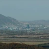Quang cảnh khu công nghiệp chung Kaesong ở biên giới hai miền Triều Tiên, ngày 25/10/2018. (Ảnh: Yonhap/TTXVN)