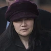 Bà Mạnh Vãn Chu xuất hiện tại một phiên xử tại Canada. (Nguồn: AP)