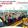 Tổng kim ngạch xuất nhập khẩu tháng 1 ước đạt 40,8 tỷ USD