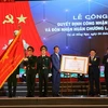 Thị xã Hồng Ngự, tỉnh Đồng Tháp vinh dự đón nhận Huân chương Lao động hạng Nhất. (Ảnh: Chương Đài/TTXVN)