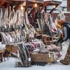 Một chợ cá của nông dân ở thành phố Yakutsk thuộc Siberi, Nga ngày 26/11/2018. (Ảnh: AFP/ TTXVN)
