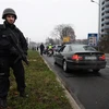 Cảnh sát làm nhiệm vụ tại Kehl, Đức ngày 12/12/2018. (Ảnh: AFP/ TTXVN)