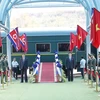 Tất cả đã vào vị trí, sẵn sàng cho Lễ tiễn Chủ tịch Triều Tiên Kim Jong-un về nước, kết thúc chuyến tham dự Hội nghị thượng đỉnh Mỹ-Triều Tiên lần thứ hai và thăm hữu nghị chính thức Việt Nam. (Ảnh: Doãn Tấn/TTXVN)