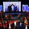 Chương trình biểu diễn của dàn nhạc nổi tiếng Triều Tiên Samjiyon ở Nhà hát lớn Bình Nhưỡng nhân chuyến thăm của Tổng thống Hàn Quốc Moon Jae-in, ngày 18/9/2018. (Ảnh: AFP/ TTXVN)