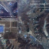 Hình ảnh do vệ tinh của công ty Digital Globe chụp vào ngày 22/2/2019 cho thấy hoạt động tại phóng Sanumdong của Triều Tiên. (Ảnh: WFSB/ TTXVN)