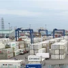 Các container phế liệu nằm trong cảng Cát Lái. (Ảnh minh họa: Hoàng Hải/TTXVN)