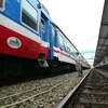 Đường sắt Hà Nội đã lập kế hoạch chạy thêm 43 chuyến tàu trên các tuyến khu vực phía Bắc. (Ảnh: Huy Hùng/TTXVN)