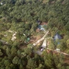 Công trình sai phạm tại xã Minh Phú, huyện Sóc Sơn vẫn chưa bị cưỡng chế (ảnh chụp sáng 13/11). (Ảnh: Thành Đạt/TTXVN)
