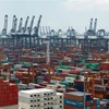 Vận chuyển hành hóa tại cảng Yantian ở Thâm Quyến, tỉnh Quảng Đông, Trung Quốc. (Ảnh: THX/TTXVN)