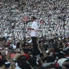 Tổng thống Indonesia Joko Widodo tại cuộc vận động tranh cử ở Jakarta, Indonesia ngày 13/4. (Ảnh: AFP/TTXVN)