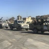 Lực lượng trung thành với Chính phủ được LHQ bảo trợ được điều động tới Tajura, ngoại ô thủ đô Tripoli ngày 6/4/2019. (Ảnh: AFP/TTXVN)