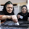 Cử tri bỏ phiếu trong cuộc trưng cầu dân ý về sửa đổi Hiến pháp tại Shubra, Ai Cập, ngày 20/4/2019. (Ảnh: AFP/ TTXVN)