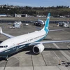Máy bay 737 MAX 7 của hãng Boeing tại Seattle, Washington, Mỹ. (Ảnh: AFP/ TTXVN)