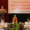 Trưởng Ban Dân vận TW làm việc với Đảng đoàn Hội Nhà báo Việt Nam 