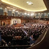 Một cuộc họp Quốc hội Mỹ tại Washington DC., ngày 25/4. (Ảnh: AFP/TTXVN)