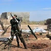 Binh sĩ Syria trong chiến dịch truy quét phiến quân tại tỉnh Hama ngày 11/5/2019. (Ảnh: THX/ TTXVN)
