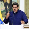 Tổng thống Venezuela Nicolas Maduro phát biểu tại cuộc họp báo ở Caracas ngày 11/3/2019. (Ảnh: AFP/TTXVN)