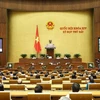 Chủ tịch Quốc hội Nguyễn Thị Kim Ngân phát biểu kết thúc phiên chất vấn và trả lời chất vấn. (Ảnh: Dương Giang - TTXVN)
