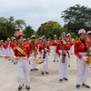 Đội nhạc kèn thiếu nhi có số lần công diễn nhiều nhất thế giới - Đội nhạc kèn Võ Thành Trang. (Ảnh: Đức Hạnh/TTXVN)