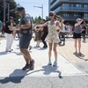 Lễ hội nhảy Salsa trên phố St. Clair diễn ra tại Toronto, Canada ngày 7/7/2019, thu hút sự tham gia của hàng trăm nghìn vũ công và du khách. Đây là một trong những lễ hội văn hóa Latin lớn nhất được tổ chức thường niên tại Canada. (Ảnh: THX/ TTXVN)