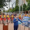 Thị trưởng của thủ đô Seoul Park Won-soon thuyết trình về kế hoạch CRT trong chuyến thăm Colombia. (Nguồn: Yonhap)