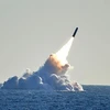 Hải quân Mỹ phóng thử nghiệm một loại tên lửa ở ngoài khơi vùng biển bang Florida ngày 11/5/2019. (Ảnh: Fox News/TTXVN)