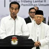 Tổng thống Indonesia Joko Widodo (trái) phát biểu tại thủ đô Jakarta. (Ảnh: AFP/TTXVN)