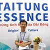 Ông Chung Ching-Bo, Giám đốc sở Văn hóa huyện Đài Đông trả lời phỏng vấn. (Nguồn: Vietnam+)