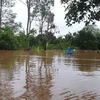 Nhiều khu vực tại xã Nam Cát Tiên (huyện Tân Phú) ngập sâu trong nước. (Ảnh: Sỹ Tuyên/TTXVN)