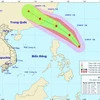 Bản đồ đường đi của cơn bão. (Nguồn: nchmf.gov.vn)