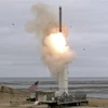 Vụ thử tên lửa hành trình phóng từ mặt đất tại đảo San Nicolas, bang California (Mỹ) ngày 18/8/2019. (Ảnh: AFP/TTXVN)
